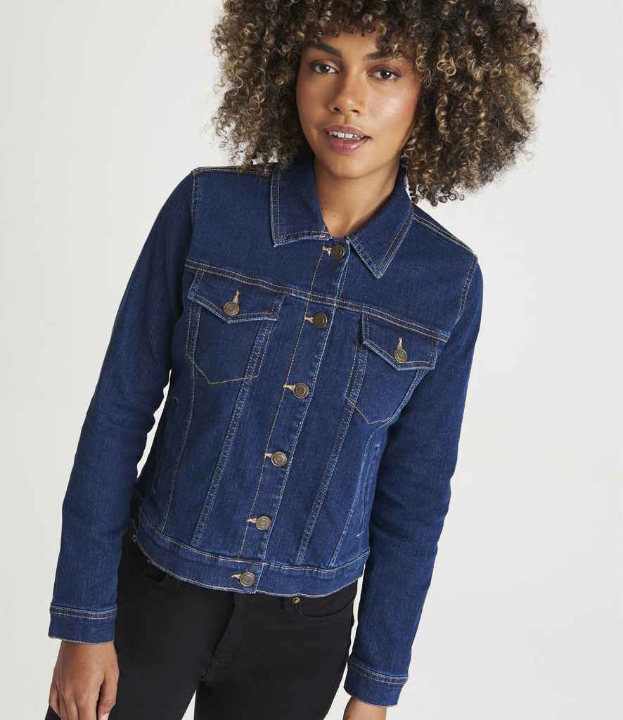 Dark denim ladies jacket best sale